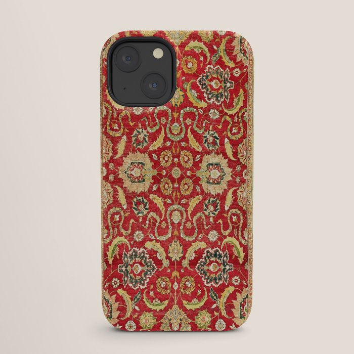 Isphahan Antique Central Persian Rug Print iPhone Case Gallery Image 25