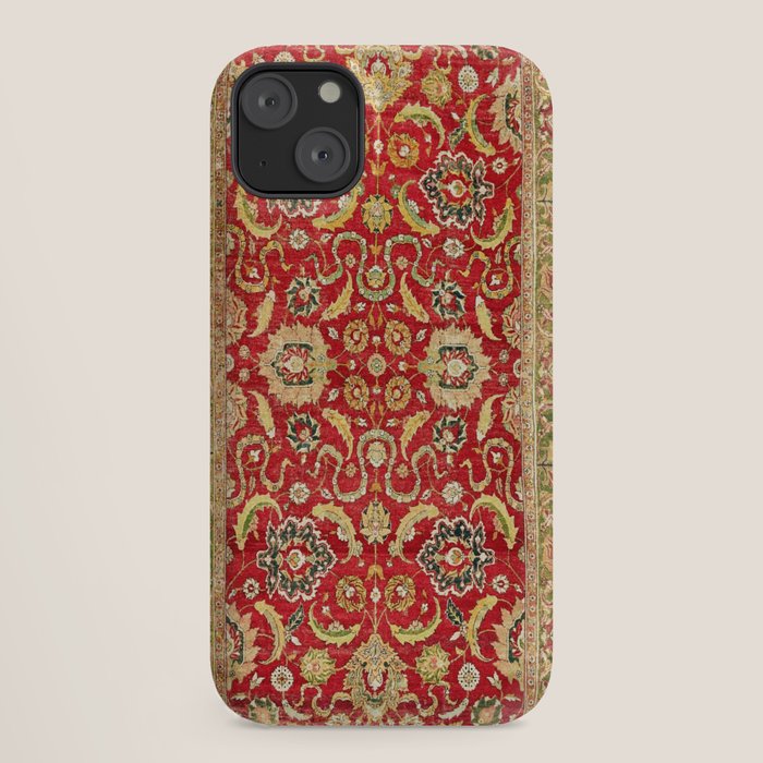 Isphahan Antique Central Persian Rug Print iPhone Case Gallery Image 18
