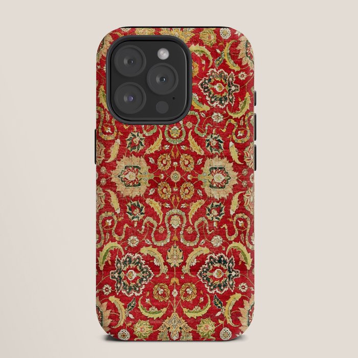 Isphahan Antique Central Persian Rug Print iPhone Case Gallery Image 11