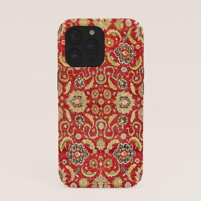 Isphahan Antique Central Persian Rug Print iPhone Case Gallery Image 39