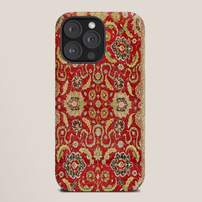 Isphahan Antique Central Persian Rug Print iPhone Case Gallery Image 20
