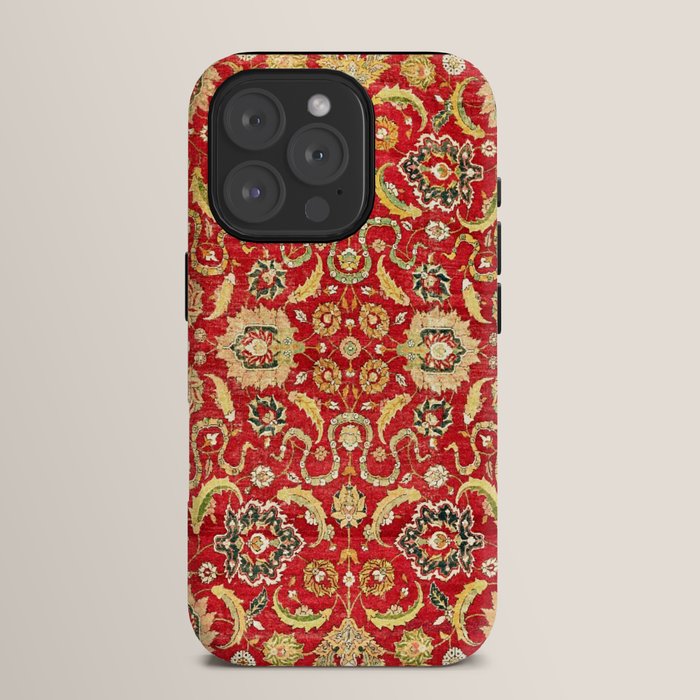 Isphahan Antique Central Persian Rug Print iPhone Case Gallery Image 15