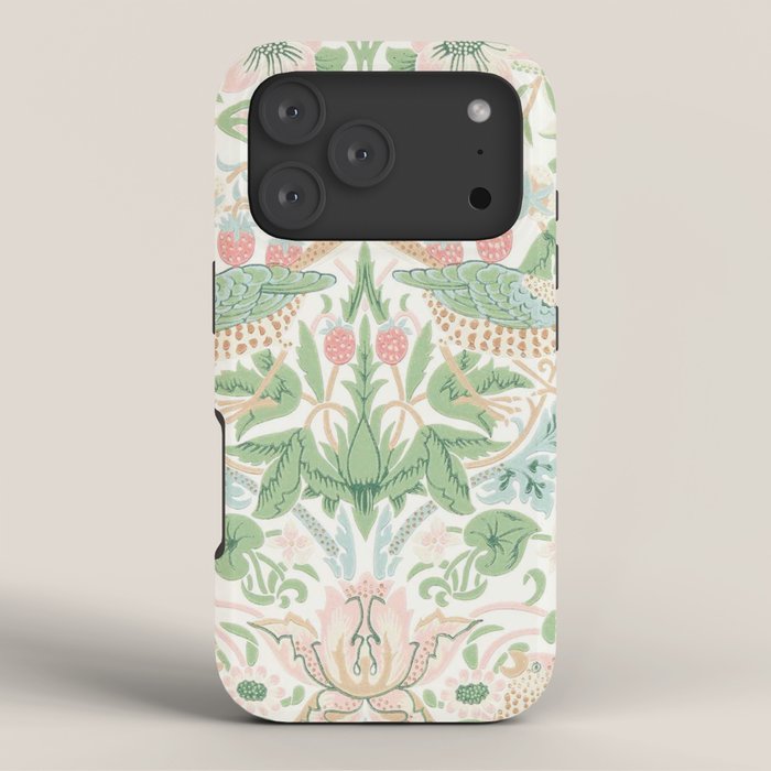 William Morris Strawberry Thief Cochineal Willow iPhone Case Gallery Image 3