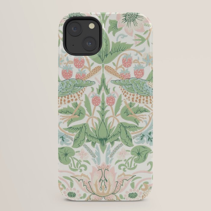 William Morris Strawberry Thief Cochineal Willow iPhone Case Gallery Image 22