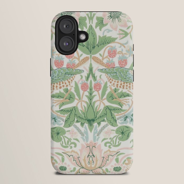 William Morris Strawberry Thief Cochineal Willow iPhone Case Gallery Image 10