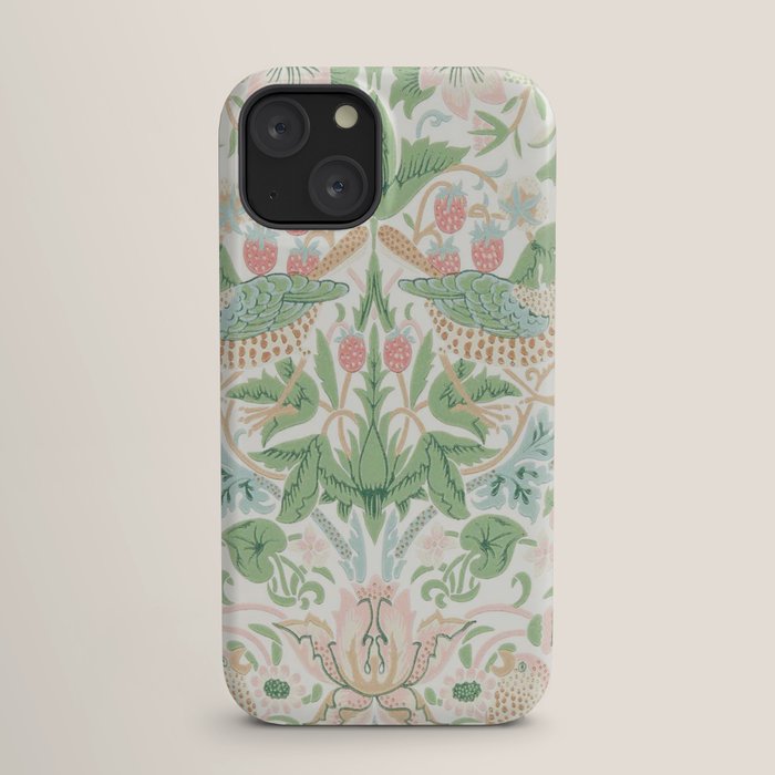 William Morris Strawberry Thief Cochineal Willow iPhone Case Gallery Image 17