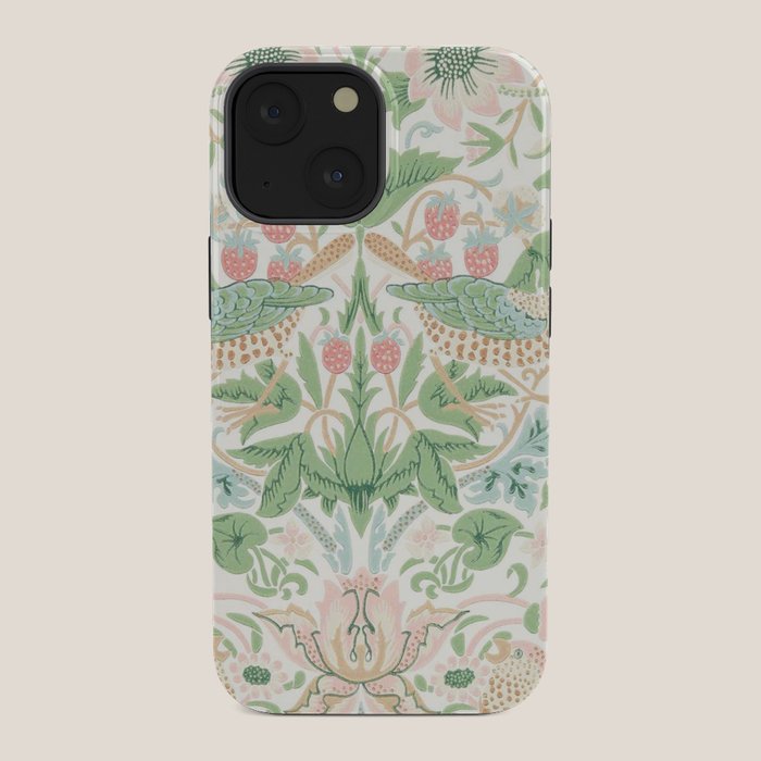 William Morris Strawberry Thief Cochineal Willow iPhone Case Gallery Image 34