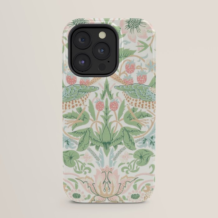 William Morris Strawberry Thief Cochineal Willow iPhone Case Gallery Image 31
