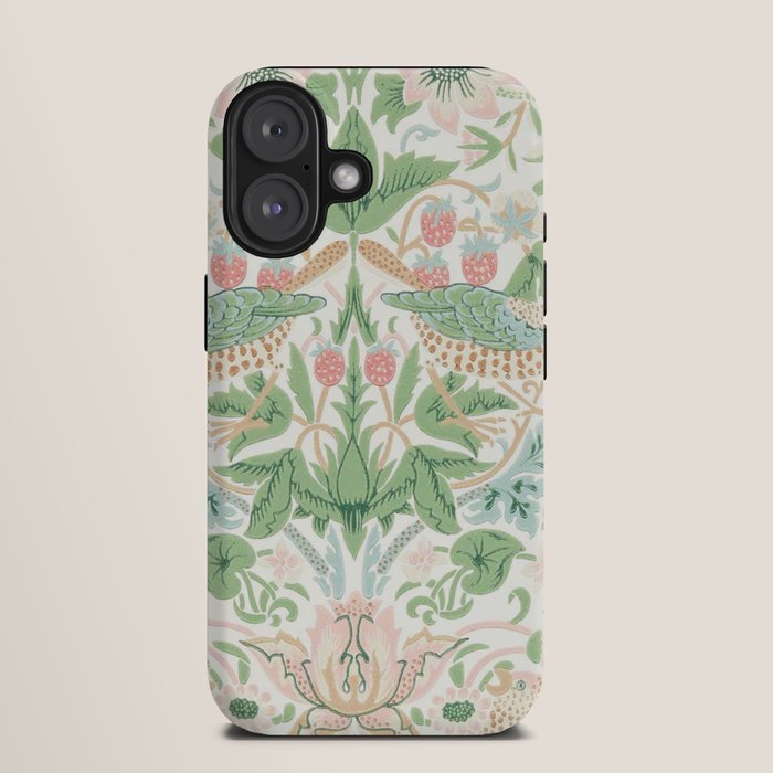 William Morris Strawberry Thief Cochineal Willow iPhone Case Gallery Image 9
