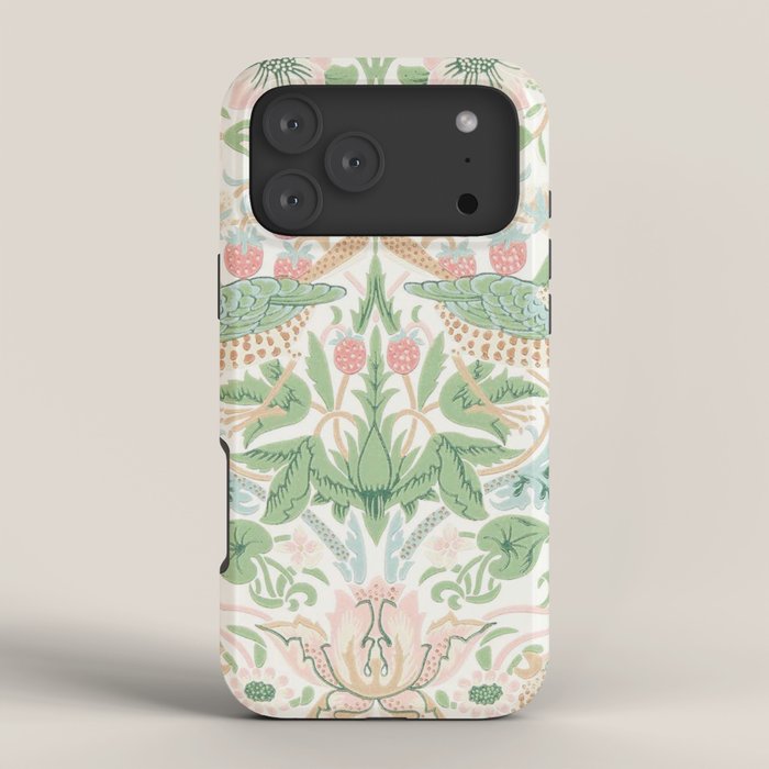 William Morris Strawberry Thief Cochineal Willow iPhone Case Gallery Image 4
