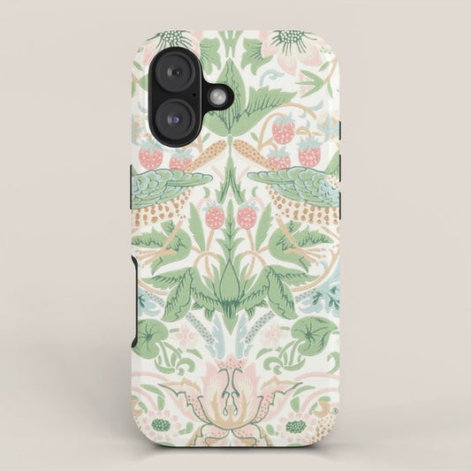 William Morris Strawberry Thief Cochineal Willow iPhone Case Gallery Image 1