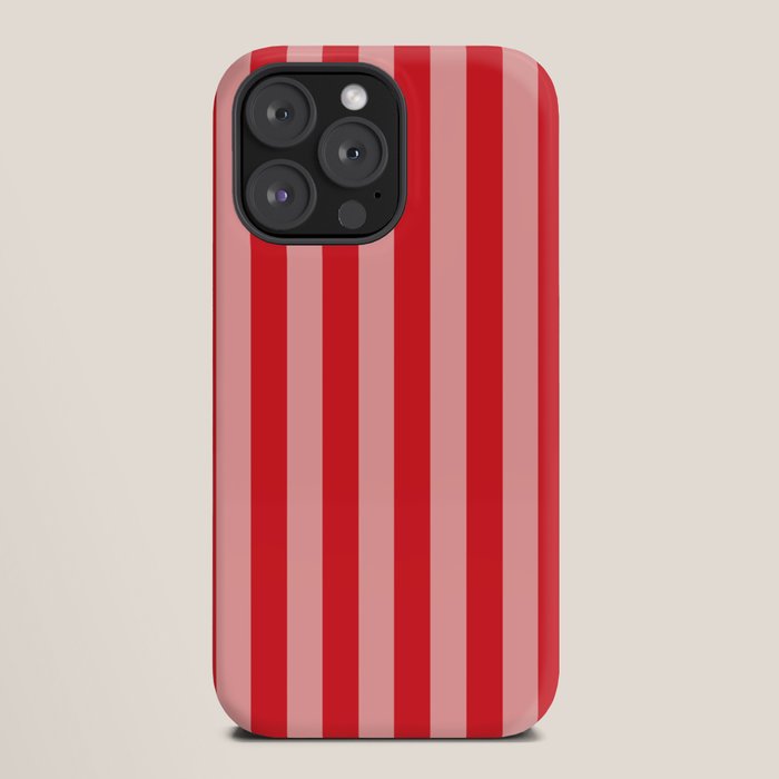 Bold Vertical Stripes Pattern (red/pink) iPhone Case Gallery Image 20