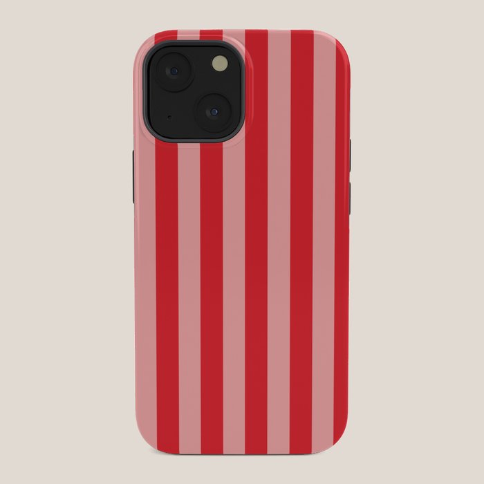 Bold Vertical Stripes Pattern (red/pink) iPhone Case Gallery Image 34