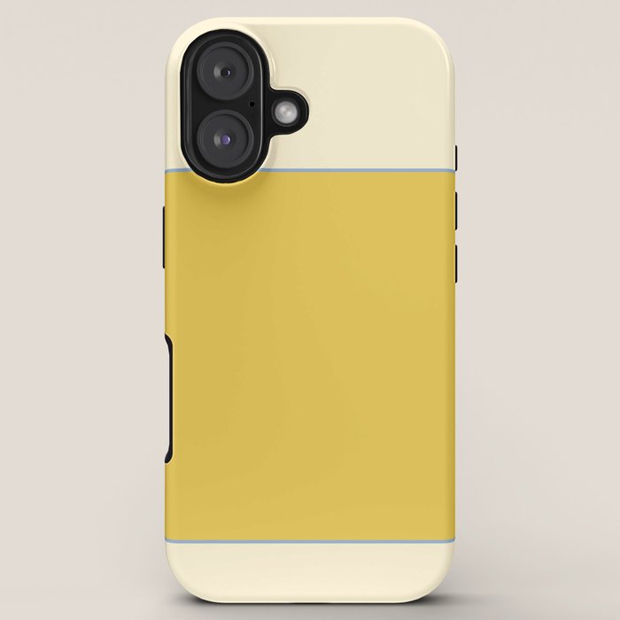 Sunshine Yellow Color Block Warm Vintage iPhone Case Gallery Image 5