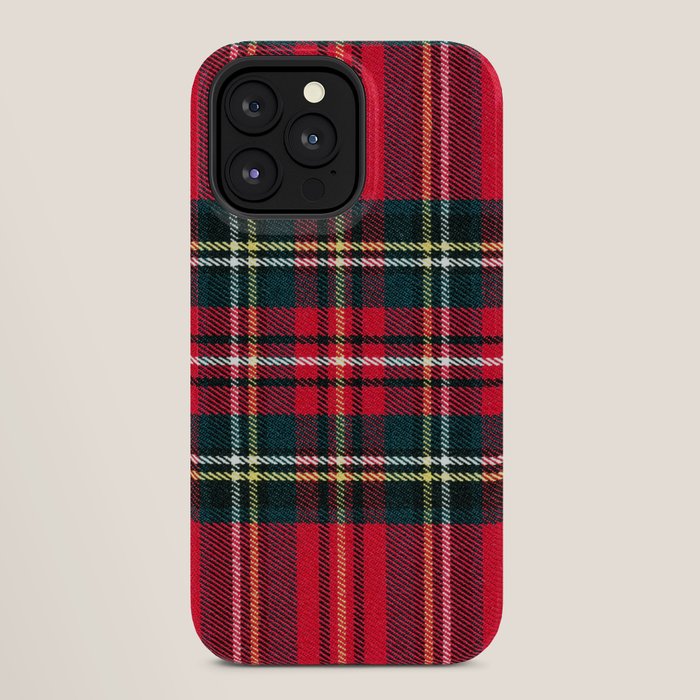 Black Red Tartan Plaid Scottish Pattern iPhone Case Gallery Image 28