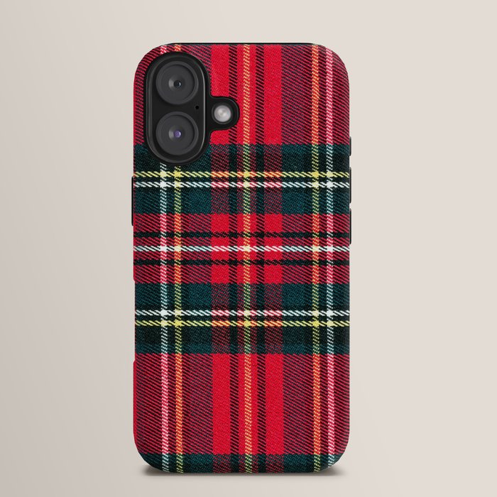 Black Red Tartan Plaid Scottish Pattern iPhone Case Gallery Image 13