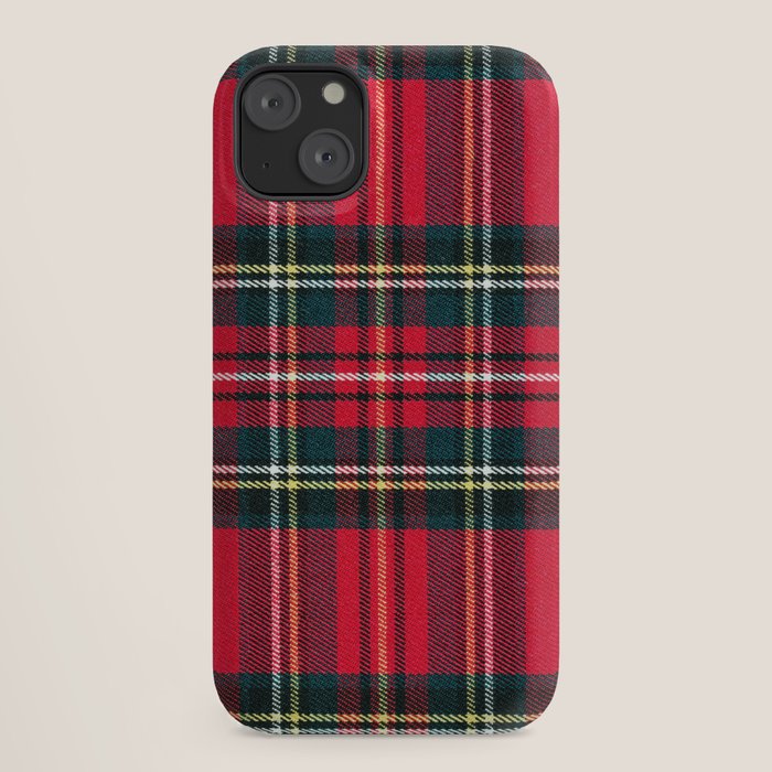 Black Red Tartan Plaid Scottish Pattern iPhone Case Gallery Image 18