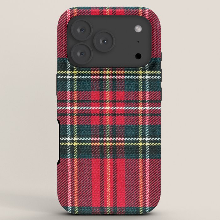 Black Red Tartan Plaid Scottish Pattern iPhone Case Gallery Image 7