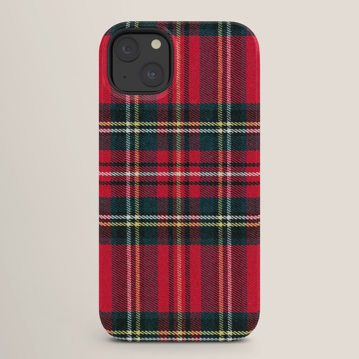 Black Red Tartan Plaid Scottish Pattern iPhone Case Gallery Image 26