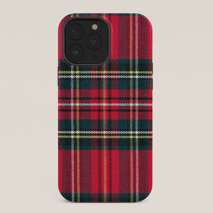 Black Red Tartan Plaid Scottish Pattern iPhone Case Gallery Image 36
