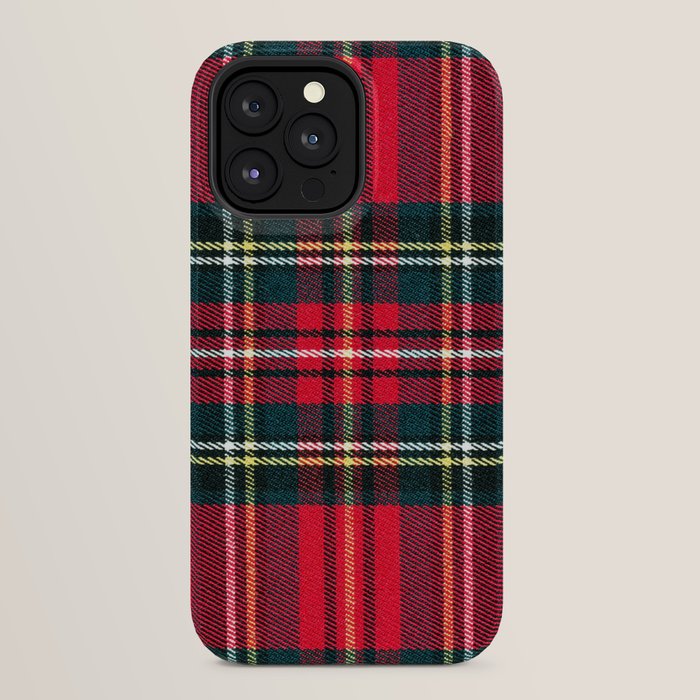 Black Red Tartan Plaid Scottish Pattern iPhone Case Gallery Image 24