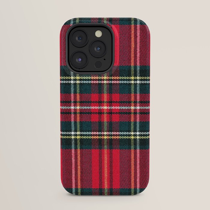 Black Red Tartan Plaid Scottish Pattern iPhone Case Gallery Image 31