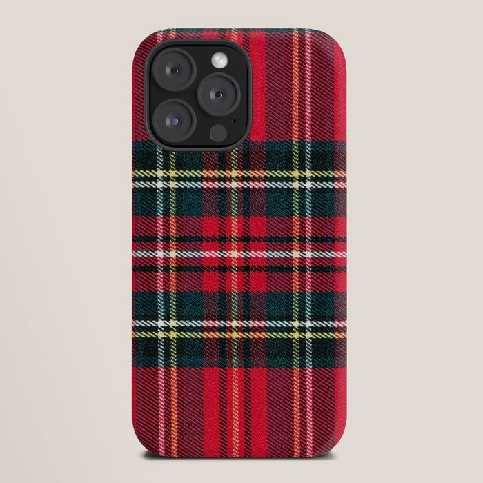 Black Red Tartan Plaid Scottish Pattern iPhone Case Gallery Image 20