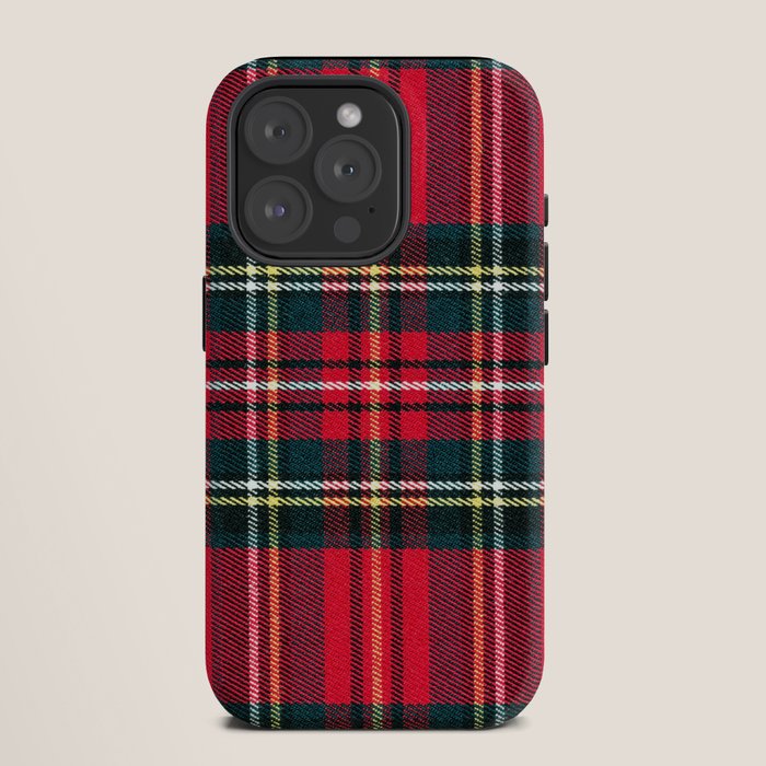 Black Red Tartan Plaid Scottish Pattern iPhone Case Gallery Image 11