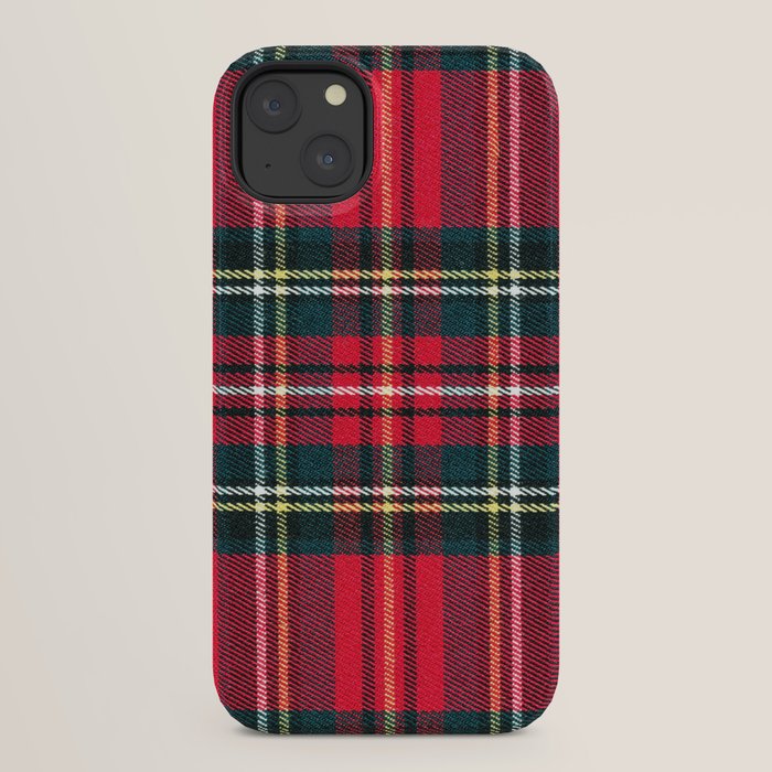 Black Red Tartan Plaid Scottish Pattern iPhone Case Gallery Image 30