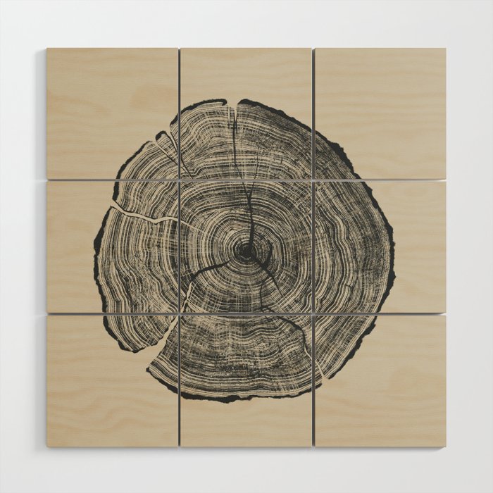 Hand-Drawn Oak Wood Wall Art Gallery Image 2