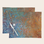 Vintage Rust, Copper and Blue Placemat Gallery Image 1
