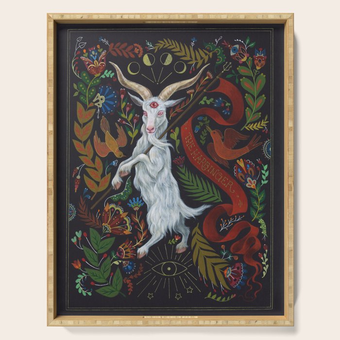 The Harbinger of Bad Feelings Serving Tray Gallery Image 1