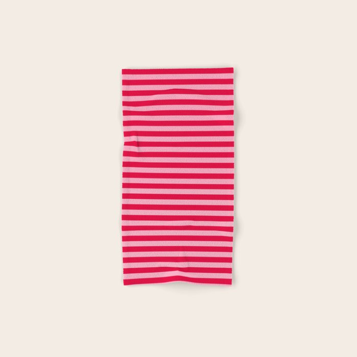 Retro, Beach, Colorful Stripes, Pink and Red Towels Gallery Image 1