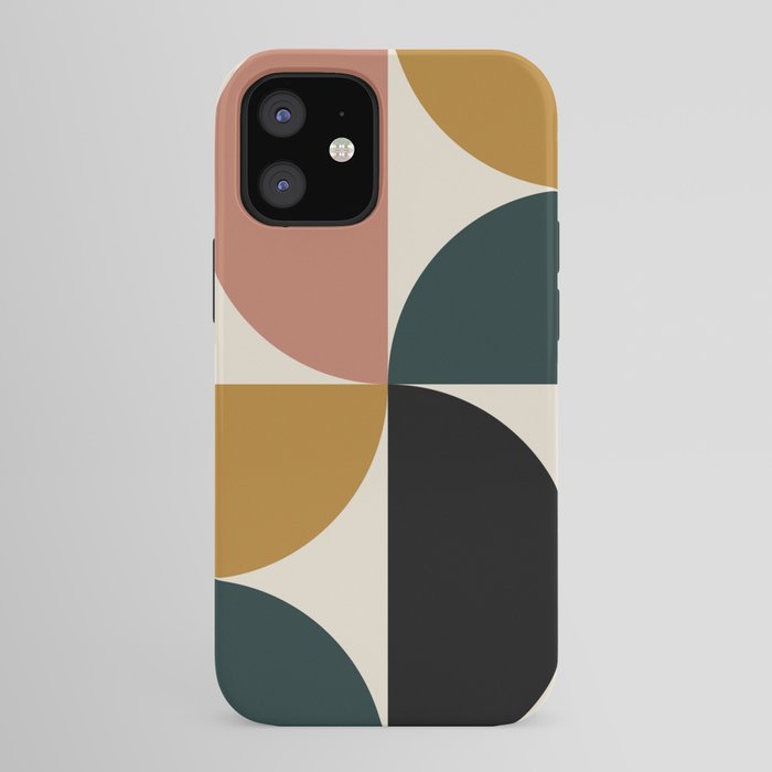 Bauhaus Mid Century Modern Geometric I iPhone Case Gallery Image 41