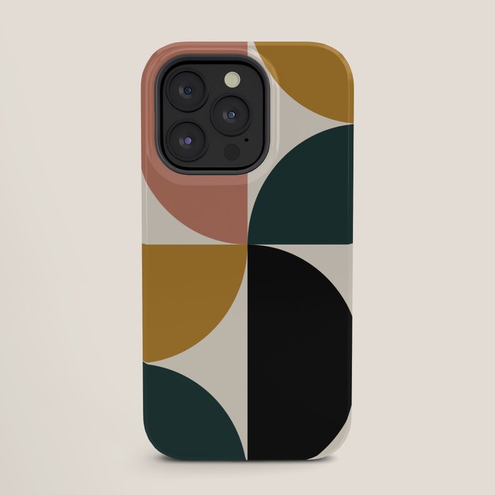Bauhaus Mid Century Modern Geometric I iPhone Case Gallery Image 27