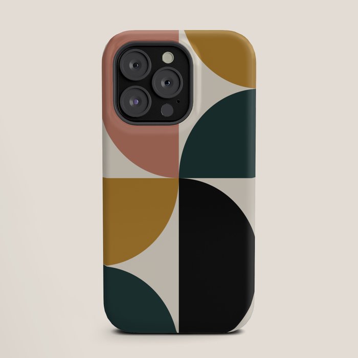 Bauhaus Mid Century Modern Geometric I iPhone Case Gallery Image 19