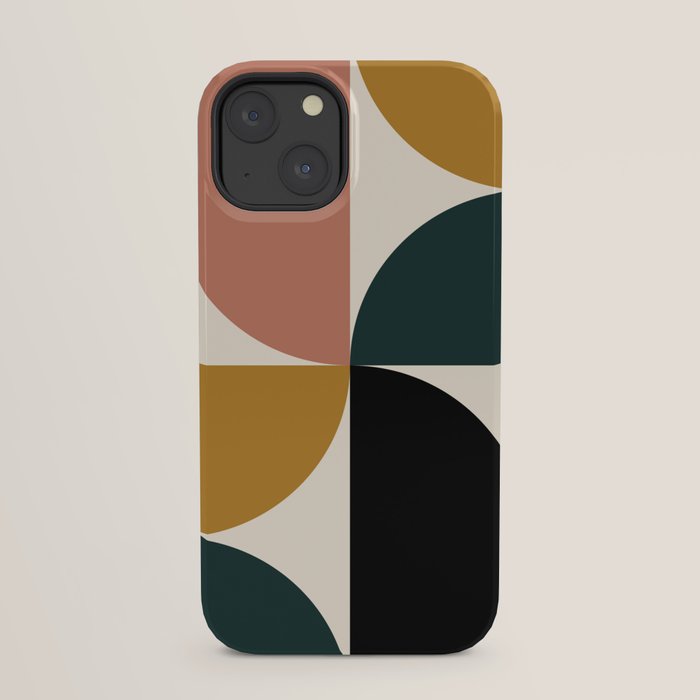 Bauhaus Mid Century Modern Geometric I iPhone Case Gallery Image 29