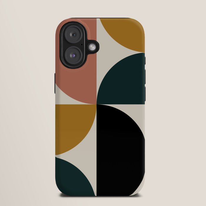 Bauhaus Mid Century Modern Geometric I iPhone Case Gallery Image 9
