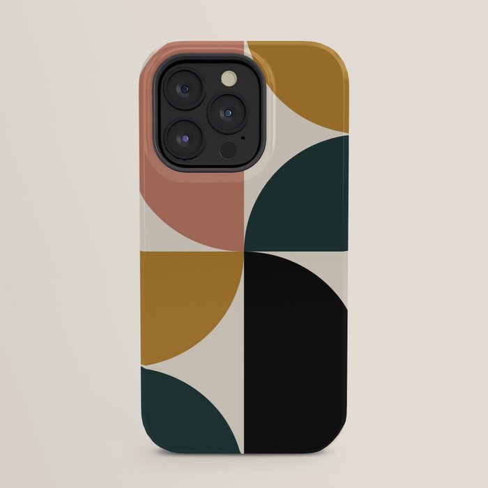 Bauhaus Mid Century Modern Geometric I iPhone Case Gallery Image 23