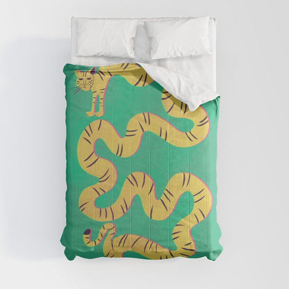 Playful Twisting Tiger Comforter Gallery Image 8