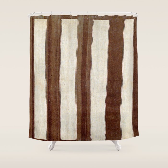 Bakhtiari Antique Chahar Mahal Persian Kilim Print Shower Curtain Gallery Image 1