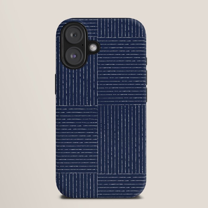 Lines III (Navy) iPhone Case Gallery Image 9