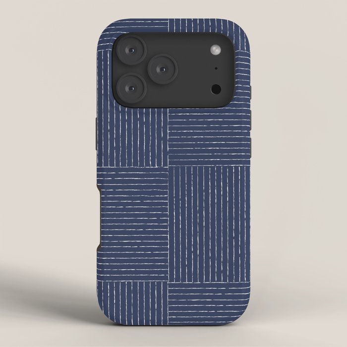Lines III (Navy) iPhone Case Gallery Image 3