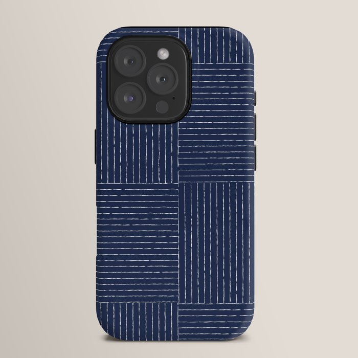 Lines III (Navy) iPhone Case Gallery Image 15