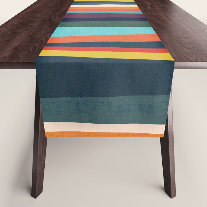 Mid-century zebra Table Runner Gallery Image 1