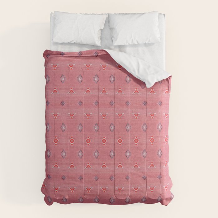Lovely Pink Oriental Traditional Moroccan Handmade Printable Style Comforter Gallery Image 6