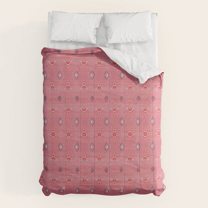 Lovely Pink Oriental Traditional Moroccan Handmade Printable Style Comforter Gallery Image 6