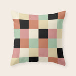 Bold Retro Checks Pattern - Large XXXIV Throw Pillow Gallery Image 1