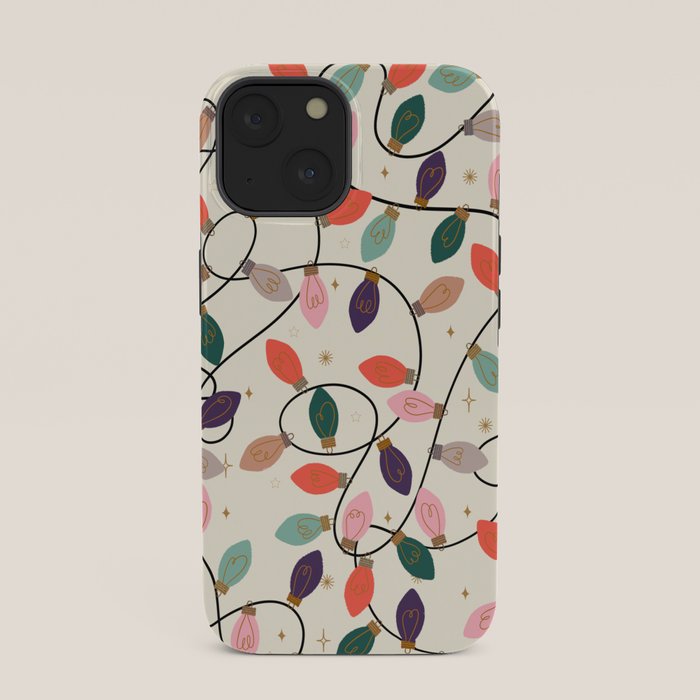 Whimsical Festive String Lights Seamless Pattern iPhone Case Gallery Image 33