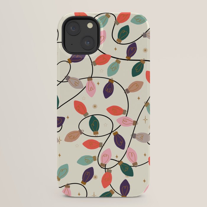 Whimsical Festive String Lights Seamless Pattern iPhone Case Gallery Image 30